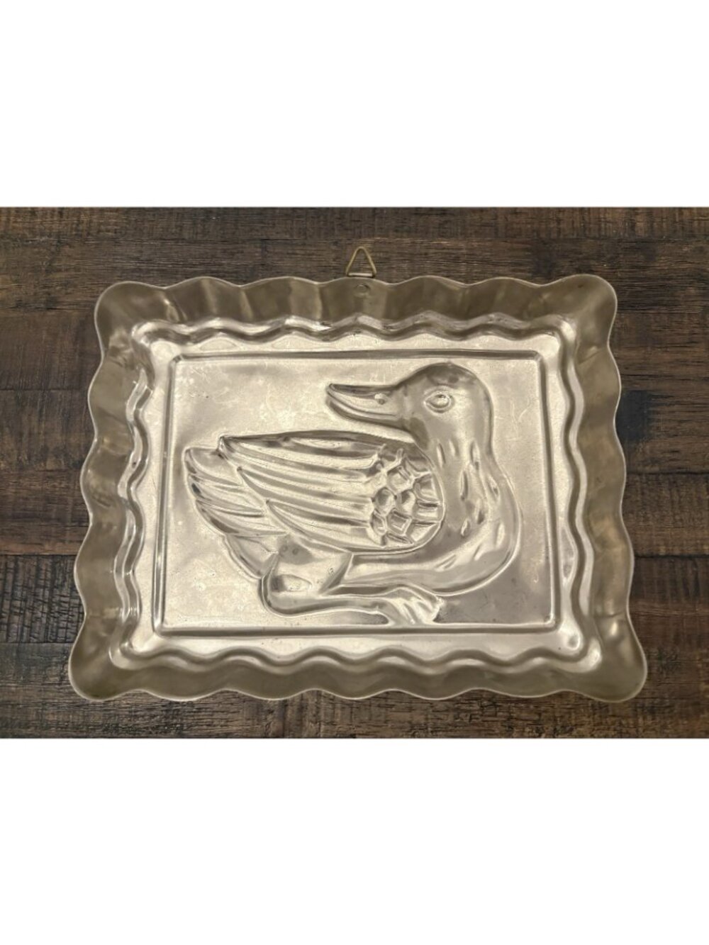 Copper Tin Lined Rectangular Duck Mold Wall Decor - Picture 8 of 8